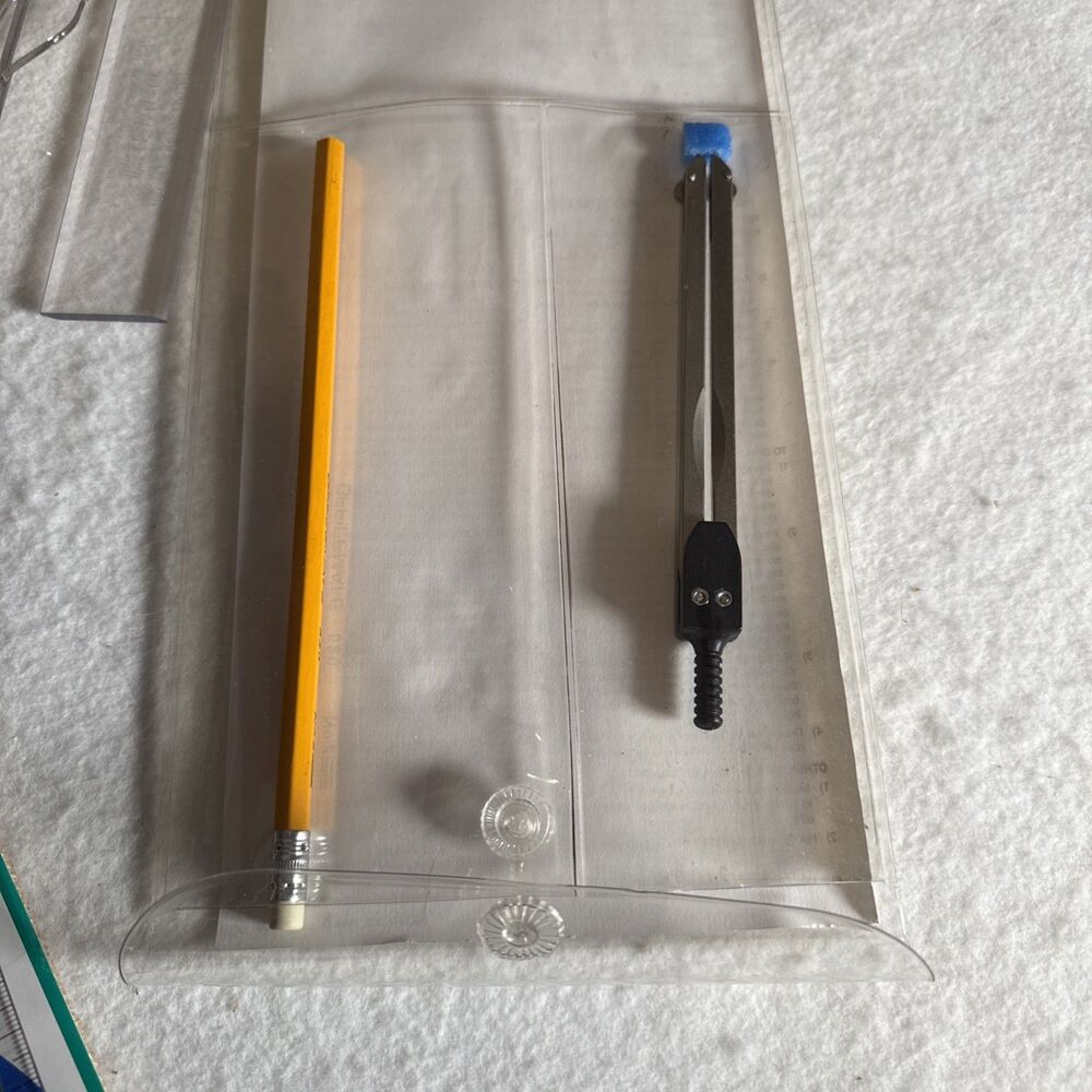 Davis Instruments #1083 Charting Kit NEW Parallel Ruler- Protractor-Plotter - Picture 4 of 6